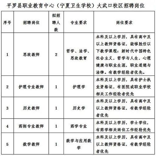 平罗县最新招聘讯息概览，促进社会发展的人才新动力